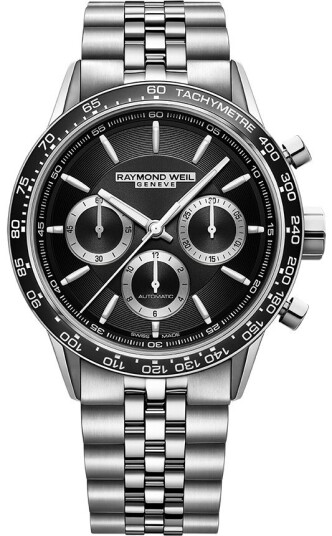 Raymond Weil Herreklokke 7741 ST1 20021 Freelancer Sort/Stål Ø43.5 Raymond Weil Herreklokke 7741 ST1 20021 Freelancer Sort/Stål Ø43.5