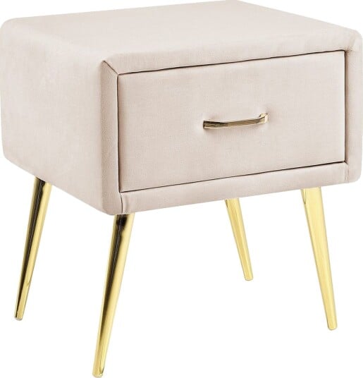 Nattbord Flayat Beige, gull, roségull - Beige, gull, roségull