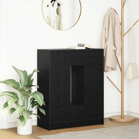 Skjenk med skuffer og dører brun eik 73x31x90 cm Skjenk med skuffer og dører brun eik 73x31x90 cm