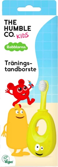 THE HUMBLE Co. Baby Treningstannbørste Babblarna GUL