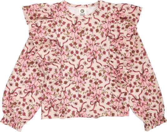 Müsli Genser Bukett Ruffle Oak/Blush/Baroque Rose Müsli 4 år (104) Genser Beige Rosa