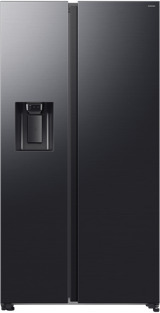 Samsung Side-by-side Kombiskap 178 cm Premium Black Steel, Frittstående, 2 Dører, Sort Samsung Side-by-side Kombiskap 178 cm Premium Black Steel, Frittstående, 2 Dører, Sort