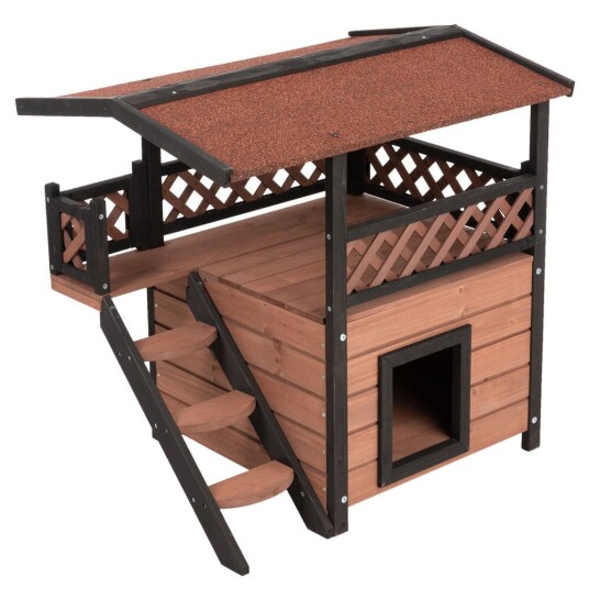 zooplus Exclusive Kattehus Maisonette - 77 x 56,4 x 72,4 cm