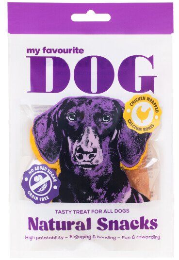 Kalsiumbein i kyllingpakning 360 g - Naturlige hundegodbiter - My Favourite Dog