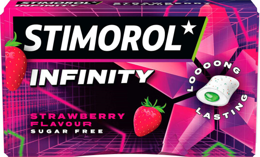 Stimorol Max Splash Infinity Strawberry tyggegummi Splash