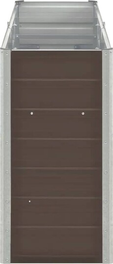 vidaXL Høybed galvanisert stål 240x40x77 cm brun vidaXL Høybed galvanisert stål 240x40x77 cm brun