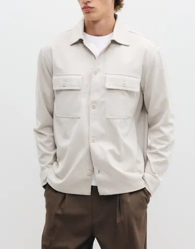 Jack & Jones Jjewilliam Sweat Overshirt Ls Noos Overshirts Grå
