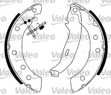Bremsesett, trommebremse VALEO 554725