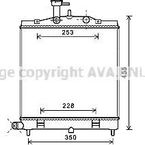 PRASCO KA2172 Radiator, motorkjøling PRASCO KA2172 Radiator, motorkjøling