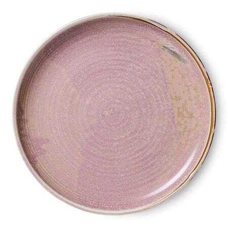 HKLiving Chef ceramics: Middagstallerken 26 cm rustikk rosa