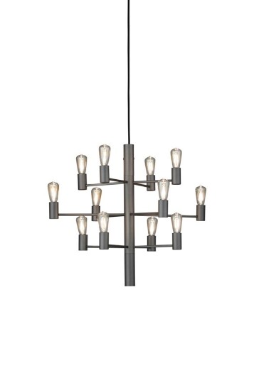 Herstal Manola Lysekrone 12 Grafitt dim LED 1729833-03-39 1576787-03-0