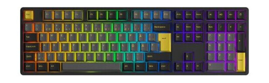 Akko gear 5108B Black/Gold CS Silver RGB Backl - Gamingtastatur - Nordisk - Svart Akko gear 5108B Black/Gold CS Silver RGB Backl - Gamingtastatur - Nordisk - Svart