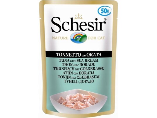 Schesir Schesir For Katter Single Dish Tuna Med Dorada 50G