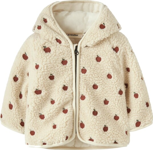 Lil"Atelier Nbfnalo Sia Loose Sherpa Jacket Lil Cream 62