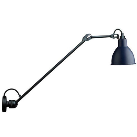 Lampe Gras N304 L60 Vegglampe Matt Sort & Blå Hardwired