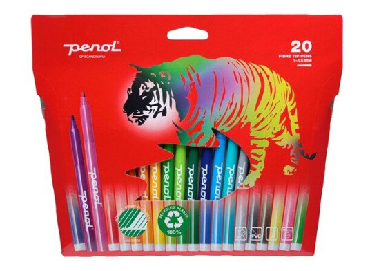 Penol Fibre Tip pens x20