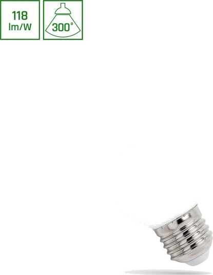 Spectrum E27 5,5W LED kronepære G45 650lm 4000K nøytral hvit Dimbar : Ikke dimbar Kulør : Nøytral Spectrum E27 5,5W LED kronepære G45 650lm 4000K nøytral hvit Dimbar : Ikke dimbar Kulør : Nøytral