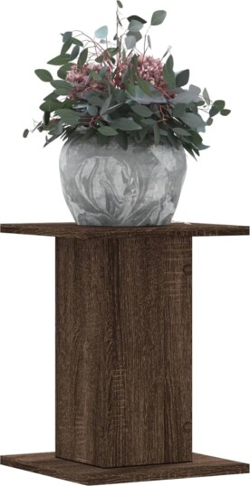 Plantestativer 2 stk brun eik 30x30x40 cm konstruert tre