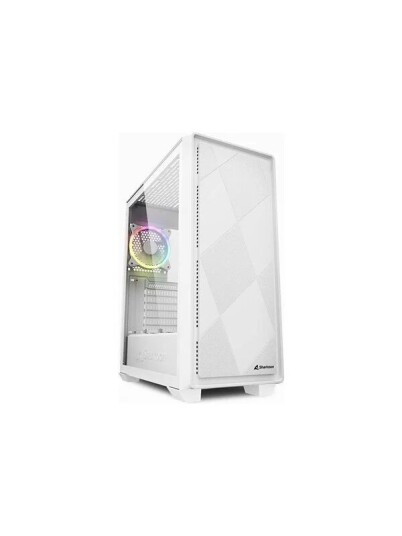 Sharkoon VS8 RGB Midi Tower Kabinett Hvit med Vindu