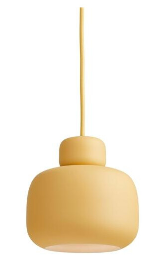 Woud Taklampe Liten Sennep Gul