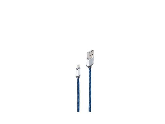 Shiverpeaks Bs14-50016, 0,3 M, Lightning, Usb A, Hankjønn, Hankjønn, Blå
