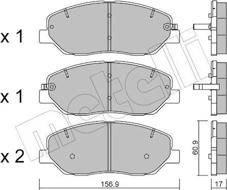 METELLI 22 0787 0 Bremseklosser