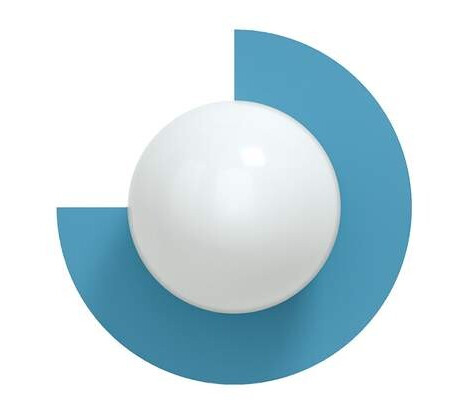 Swedish Ninja - Candy Little Circle 270 S Vegglampe Scandi Blue Swedish Ninja