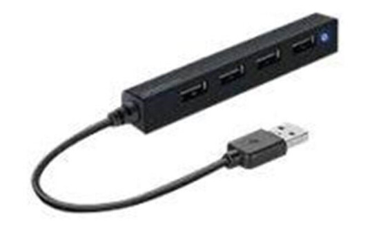 Speed-Link SPEEDLINK SNAPPY SLIM USB-hub - 4 porter - Svart