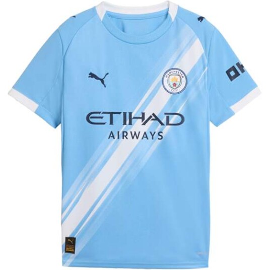 Puma Manchester City 25/26 Hjemmedrakt Junior Team Light Blue/Puma White 176