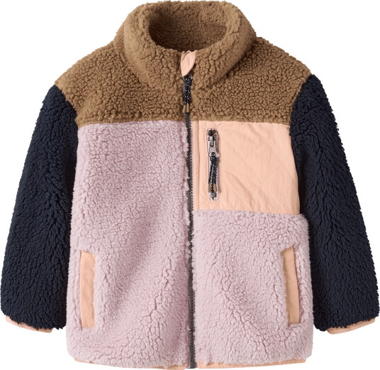 Name It Nmfmacey Teddy Jacket Block Pink 110 Name It Nmfmacey Teddy Jacket Block Pink 110