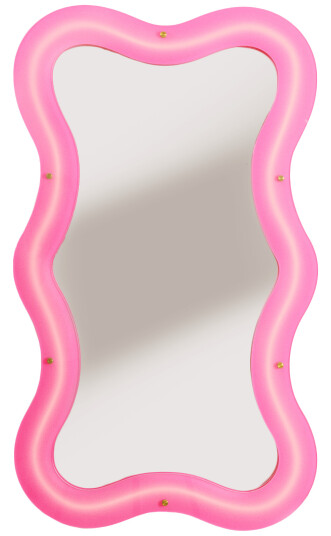 Seletti Supercurve Liten Høy Speil Rosa Seletti Supercurve Liten Høy Speil Rosa