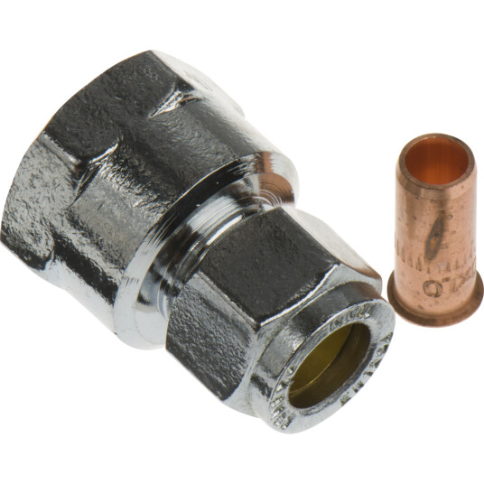 FIX-PRO UNION 10MM X 1/2" TIL KOBBERRØR FORKROMMET
