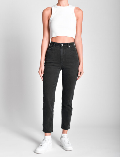 ABRAND 94 High Slim Whitney Rcy Black Overdye - Black - 27 ABRAND 94 High Slim Whitney Rcy Black Overdye - Black - 27