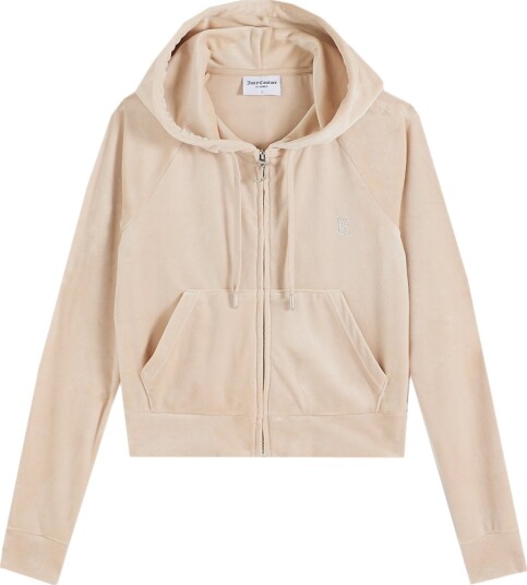 Juicy Couture Cardigan   Madison   Velur   Brasiliansk Sand   Juicy Couture   Teen   XS   Xtra Small   Cardigan   Beige