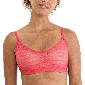 Sloggi BH FREE Evolve Lace Push Up Bra Rosa Sloggi 01 Dame