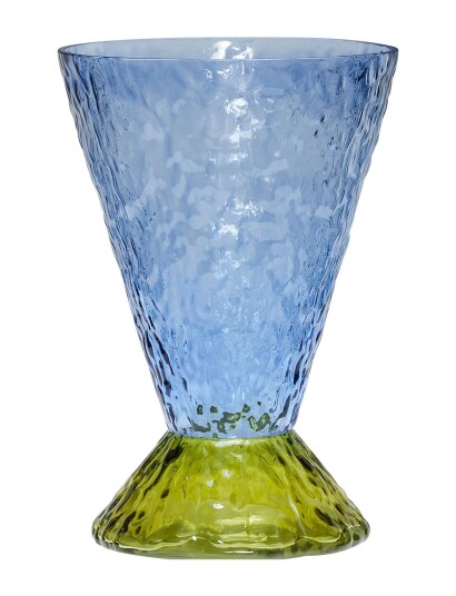 Hübsch Abyss Vase Patterned BLUE,OLIVE H29CM