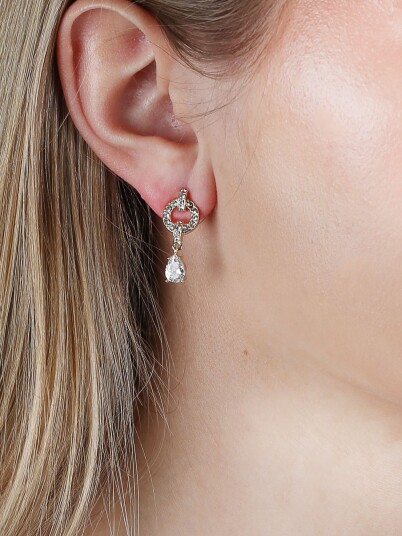 Snö Of Sweden Callie small crystal ear Gull ONE SIZE