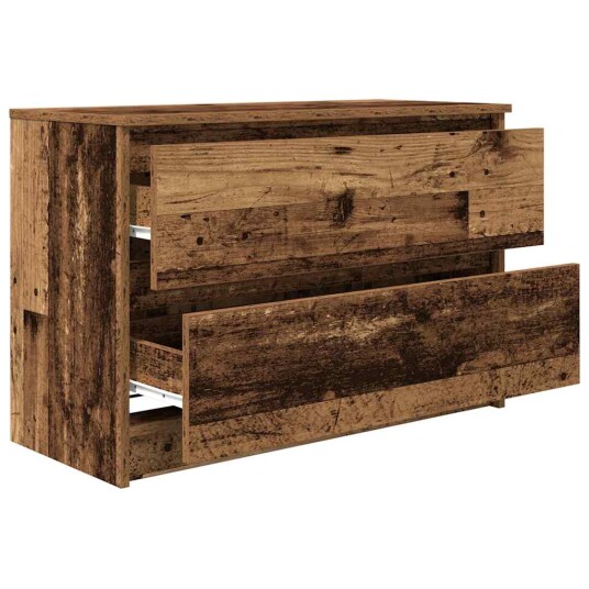 TV benk gammelt tre 80x35x54 cm konstruert tre