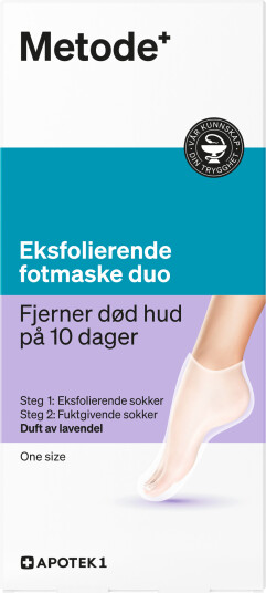 Metode fotmasker silkemyke føtter 2 par
