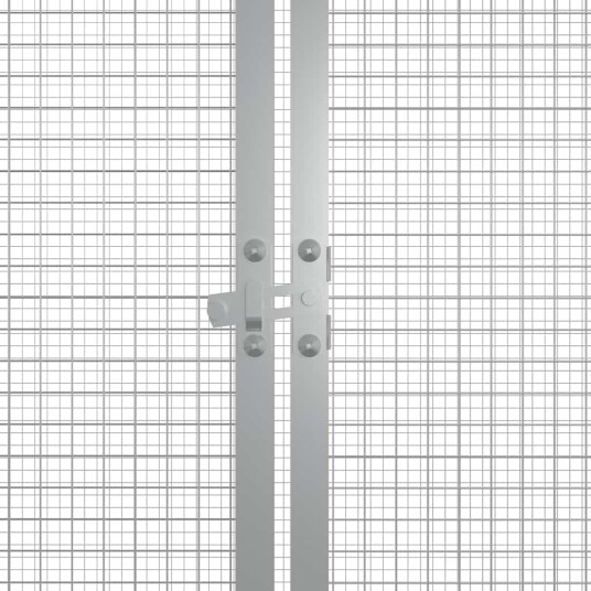 Vidaxl Kyllingbur Grå 200X91X100 cm Galvanisert Stål Vidaxl Kyllingbur Grå 200X91X100 cm Galvanisert Stål