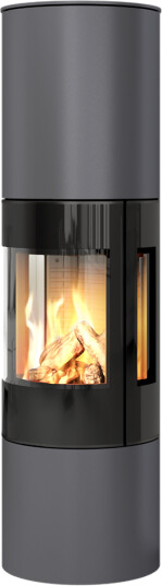 Rais Viva L 160 platina gasspeis med sideglass og glassdør Rais Viva L 160 platina gasspeis med sideglass og glassdør