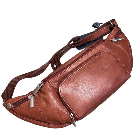 Gianni Conti Alex & Co midjeveske i mykt deilig Nappa skinn Brown Gianni Conti Alex & Co midjeveske i mykt deilig Nappa skinn Brown