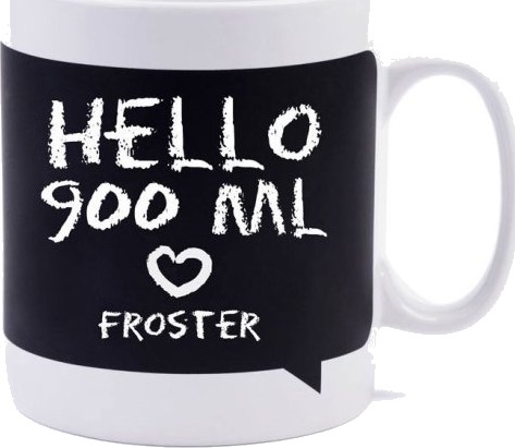 Froster Krus Tavle Svart 900 Ml