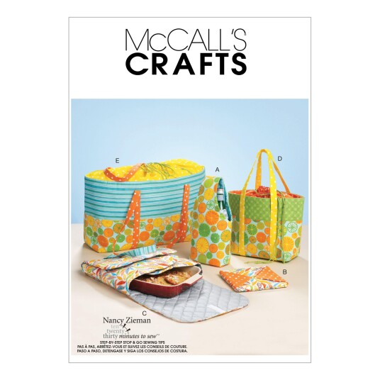 McCall's 6338 - Veskesett til piknik STRL: Alle inkludert McCall's 6338 - Veskesett til piknik STRL: Alle inkludert