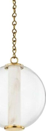 Hudson Valley Lighting Pietra taklampe vintage messing 432 12 VB CE