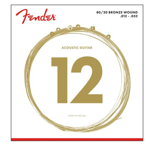Fender 70L Acoustic 80/20 Bronze 012-052 Ball End Fender 70L Acoustic 80/20 Bronze 012-052 Ball End