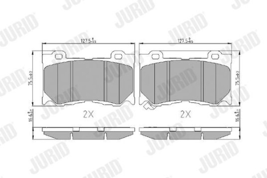 Bremseklosser JURID 573453J Bremseklosser JURID 573453J