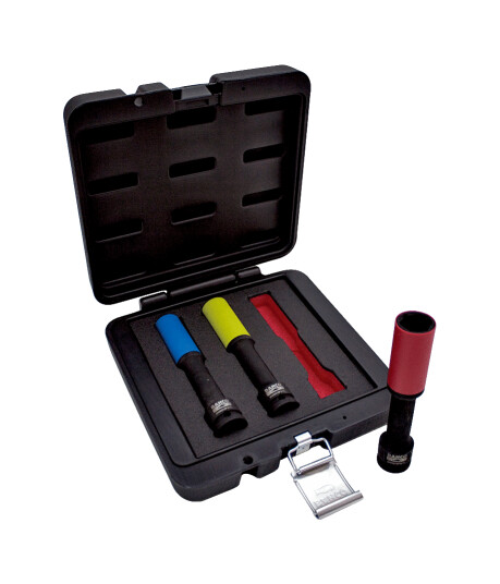 Bahco Hylsasats Bwss12p3l Med Långa Hylsor, 17, 19 Och 21 Mm