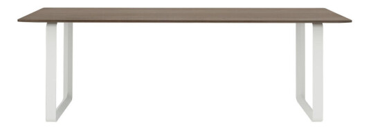 Muuto 70/70 spisebord 225 x 90 cm Solid smoked oak-White