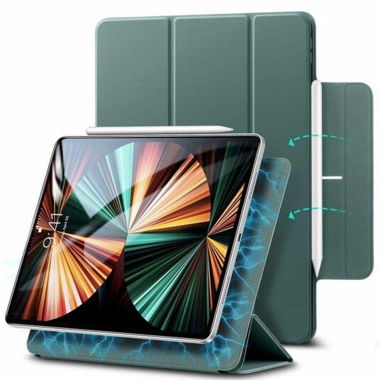 ESR iPad Pro 11" (2022 / 2021 / 2020 / 2018) ESR Rebound Deksel Med Apple Pencil Holder - Forest Green